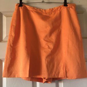 Orange tennis skirt with safety shorts!